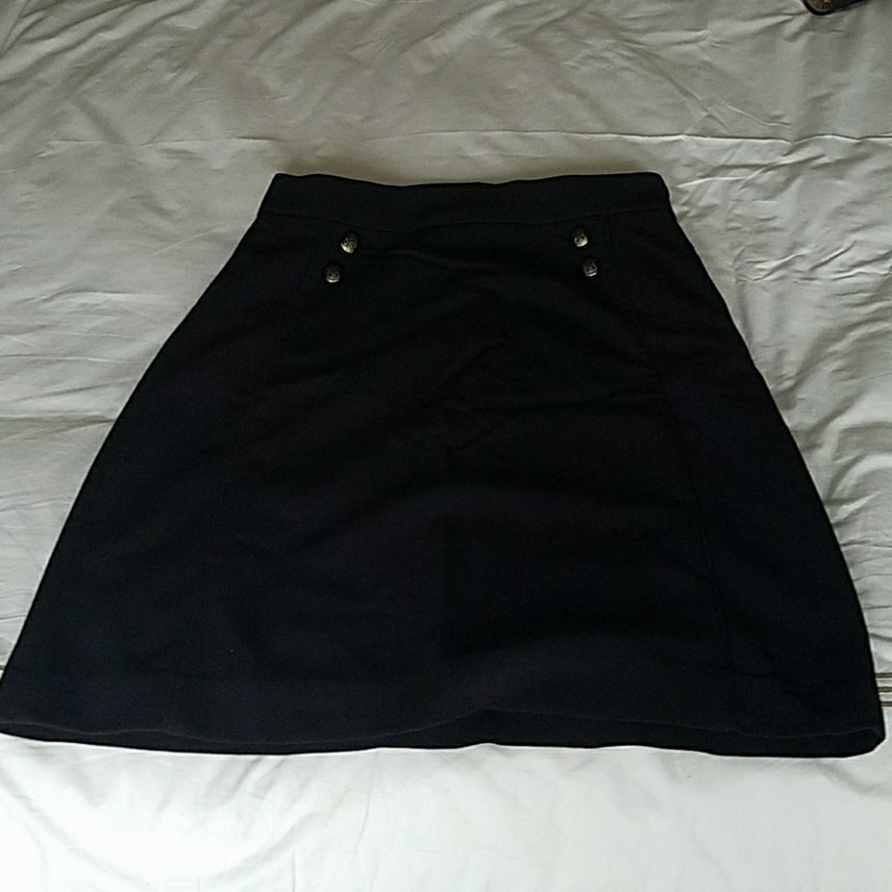 The Limited A-Line Navy Skirt